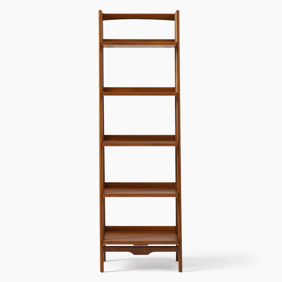 Arjuna Teak Ladder Bookshelf - Natural Finish - Image 3