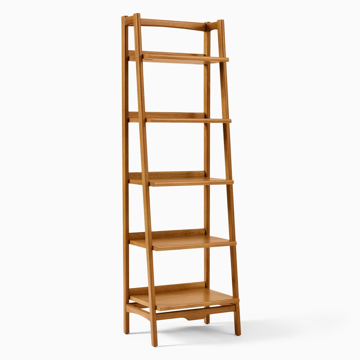 Arjuna Teak Ladder Bookshelf - Natural Finish - Image 5