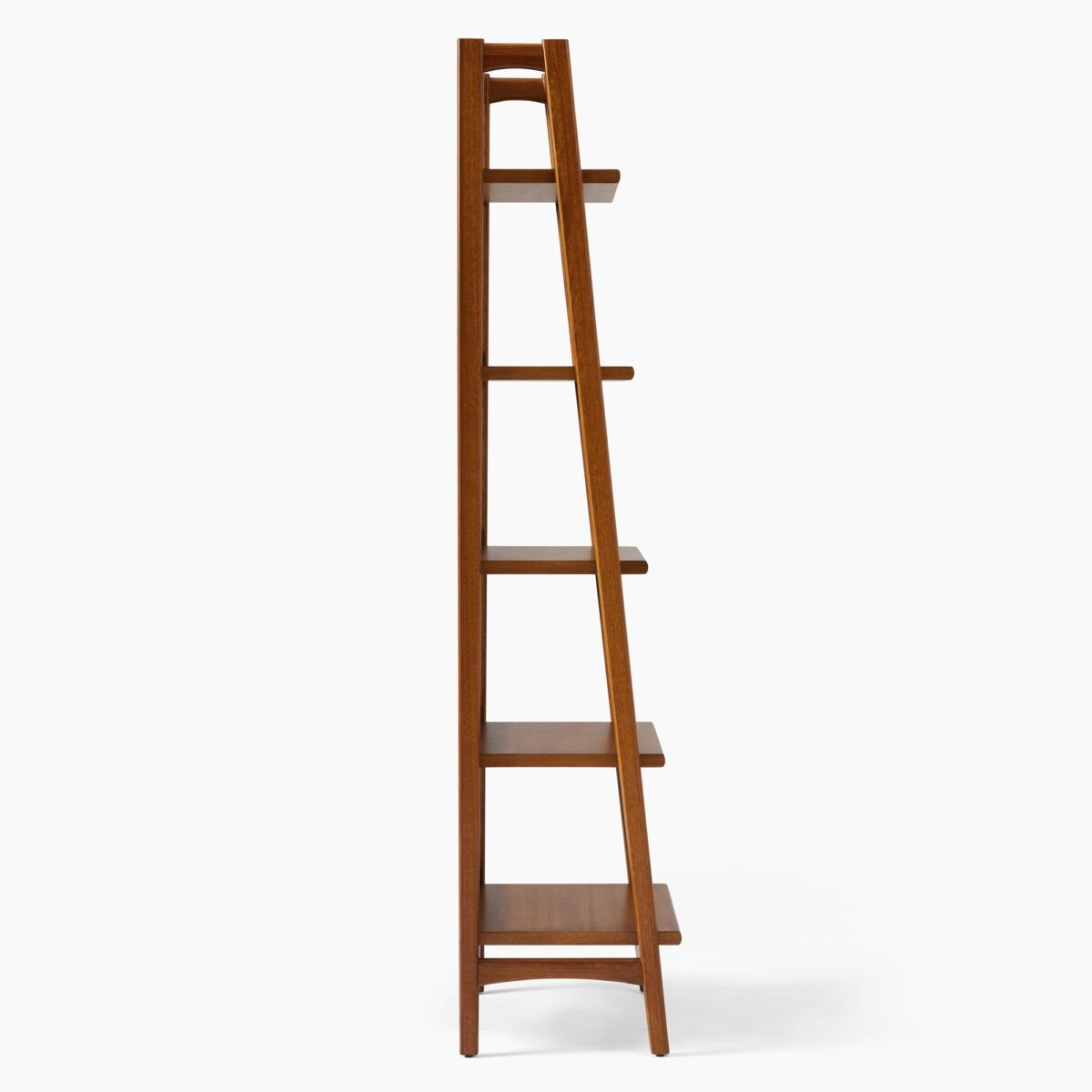 Arjuna Teak Ladder Bookshelf - Natural Finish - Image 4