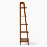 Arjuna Teak Ladder Bookshelf - Natural Finish - Image 4