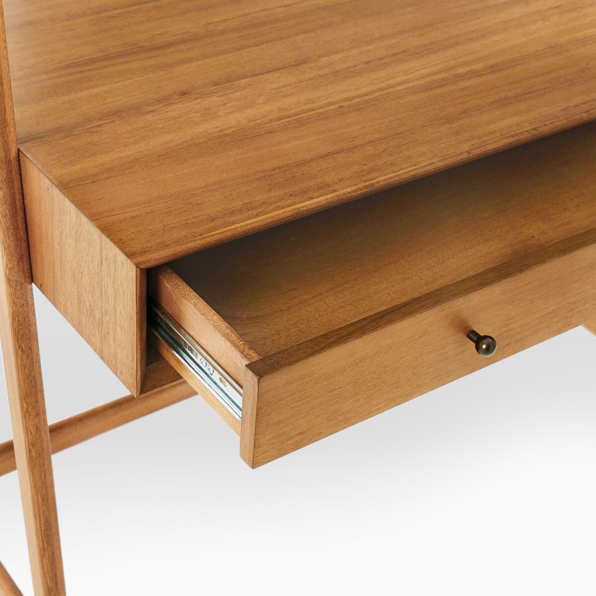 Ki Hajar Dewantara Teak Wall Desk - Natural Finish - Image 2