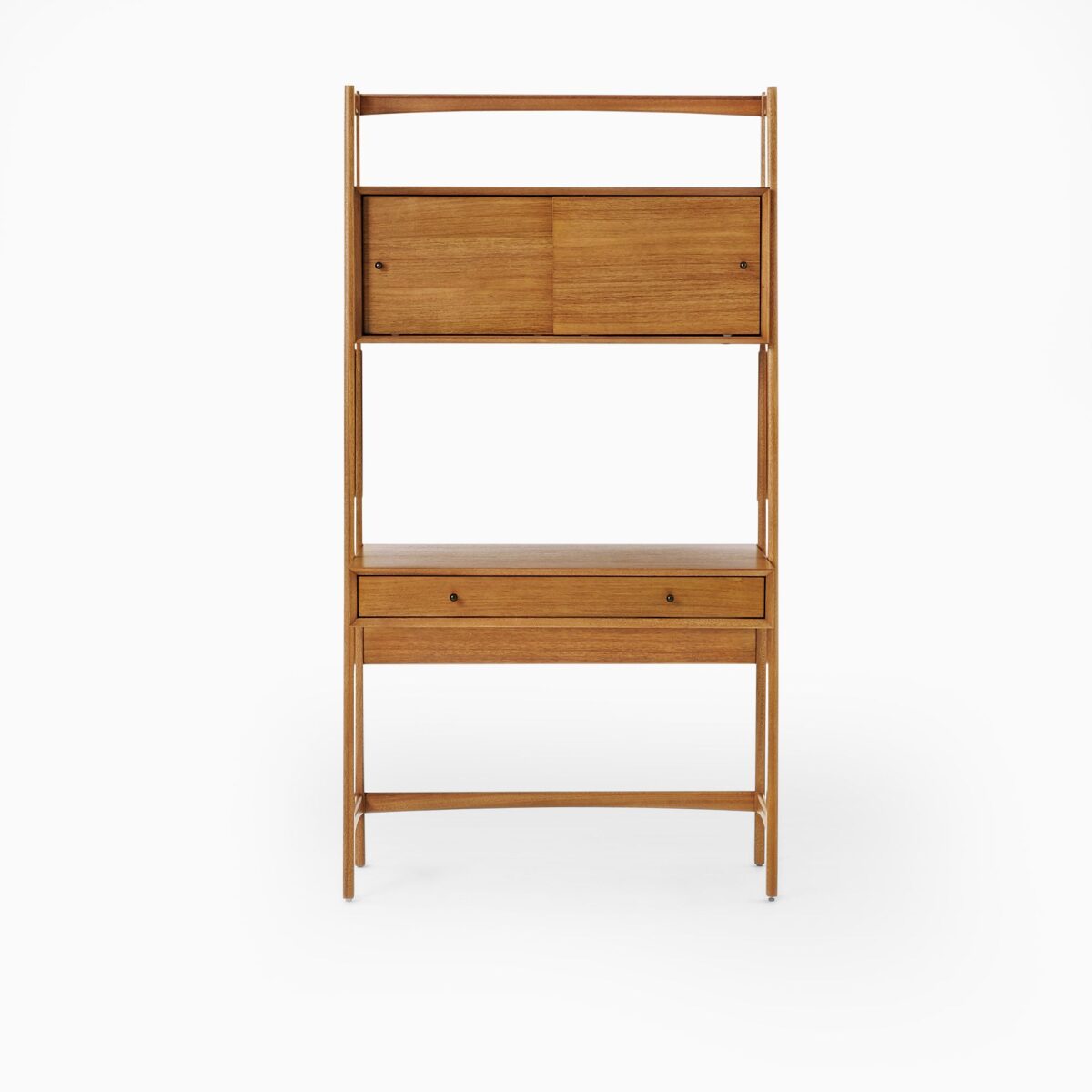 Ki Hajar Dewantara Teak Wall Desk - Natural Finish - Image 4
