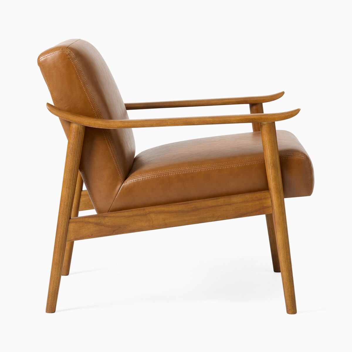 Aulia Leather Show Wood Chair - Image 2