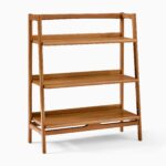 Dewi Teak Ladder Bookshelf - Natural Finish