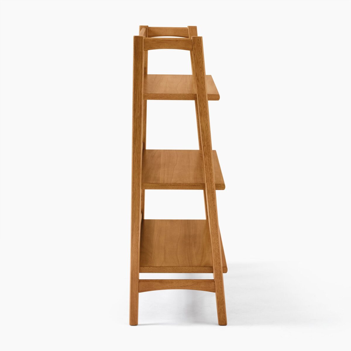 Dewi Teak Ladder Bookshelf - Natural Finish - Image 4