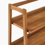 Dewi Teak Ladder Bookshelf - Natural Finish - Image 2