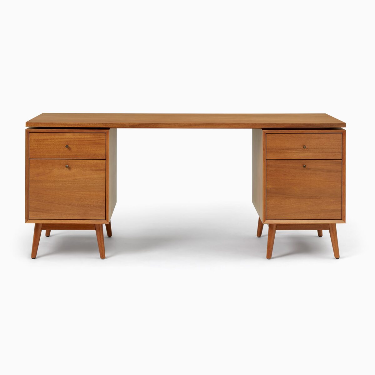 Mahesa Teak Executive Desk - Natural Finish - Image 2