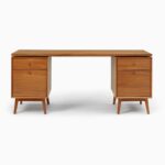 Mahesa Teak Executive Desk - Natural Finish - Image 2