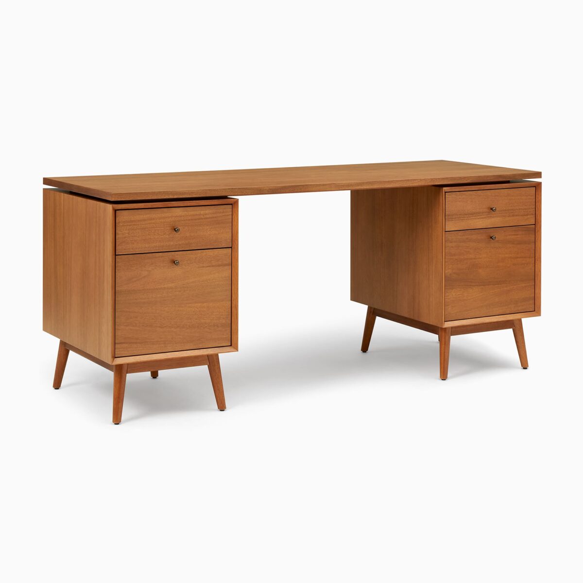 Mahesa Teak Executive Desk - Natural Finish - Image 9