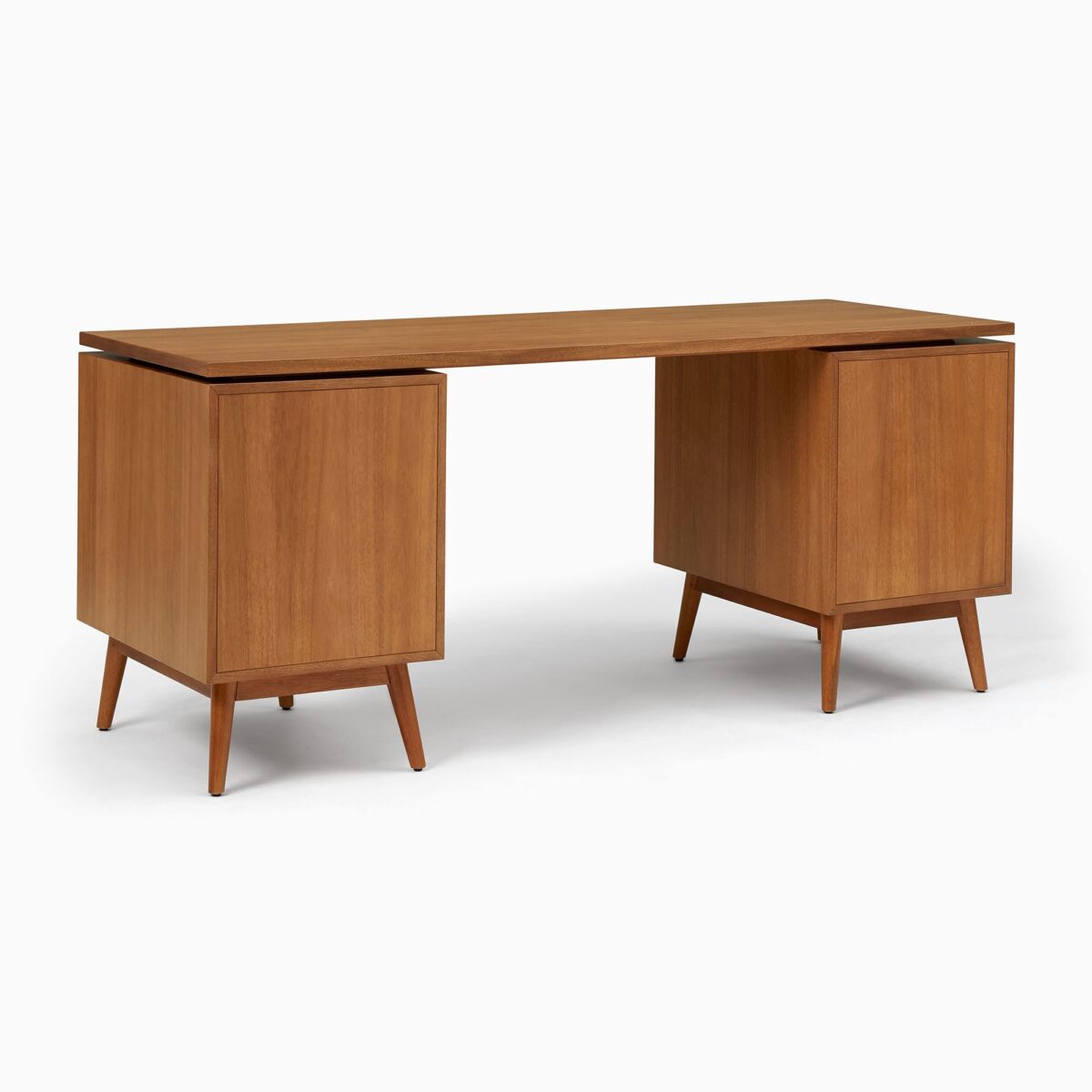 Mahesa Teak Executive Desk - Natural Finish - Image 3