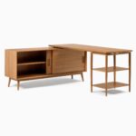 Ratu Shima Teak L-Shaped Desk - Natural Finish - Image 2