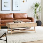 Indira Storage Coffee Table - Natural Finish - Image 6