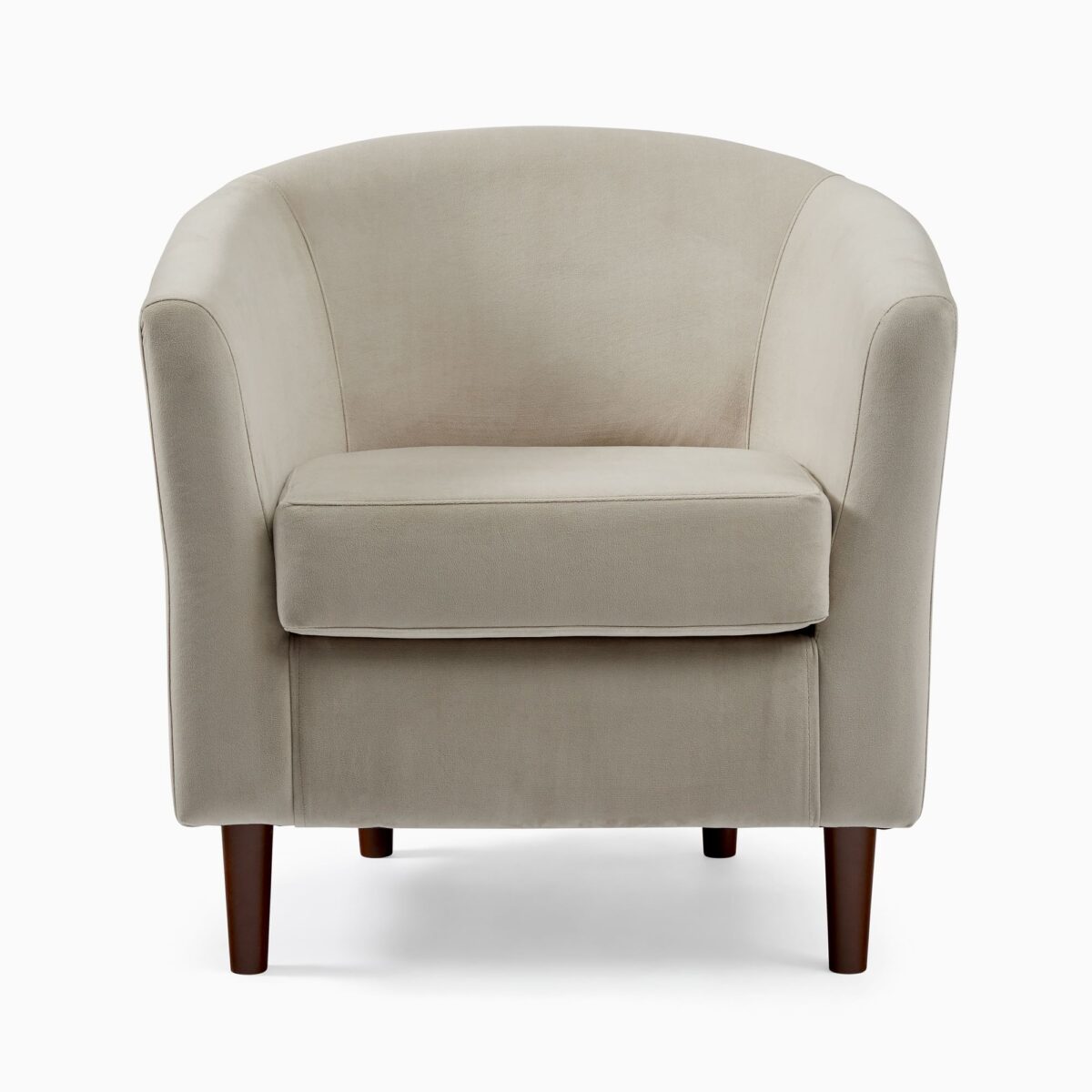 Mila Lounge Chair - Beige Finish - Image 2