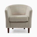 Mila Lounge Chair - Beige Finish - Image 2