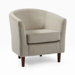 Mila Lounge Chair - Beige Finish