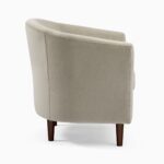 Mila Lounge Chair - Beige Finish - Image 4
