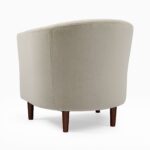 Mila Lounge Chair - Beige Finish - Image 5