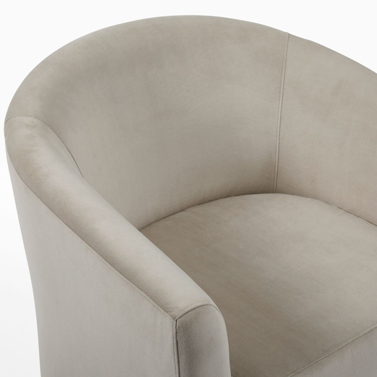 Mila Lounge Chair - Beige Finish - Image 3