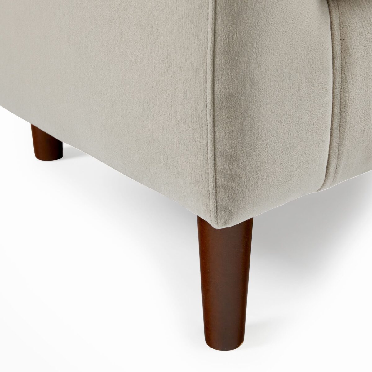 Mila Lounge Chair - Beige Finish - Image 6