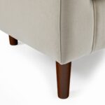 Mila Lounge Chair - Beige Finish - Image 6