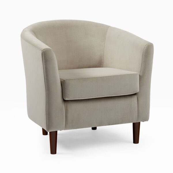 Mila Lounge Chair - Beige Finish