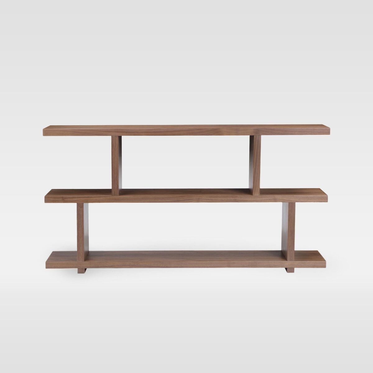 Java Teak Staggered Bookshelf - Natural Finish - Image 5
