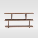 Java Teak Staggered Bookshelf - Natural Finish - Image 5