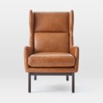 Rama Teak High Back Leather Chair - Image 3