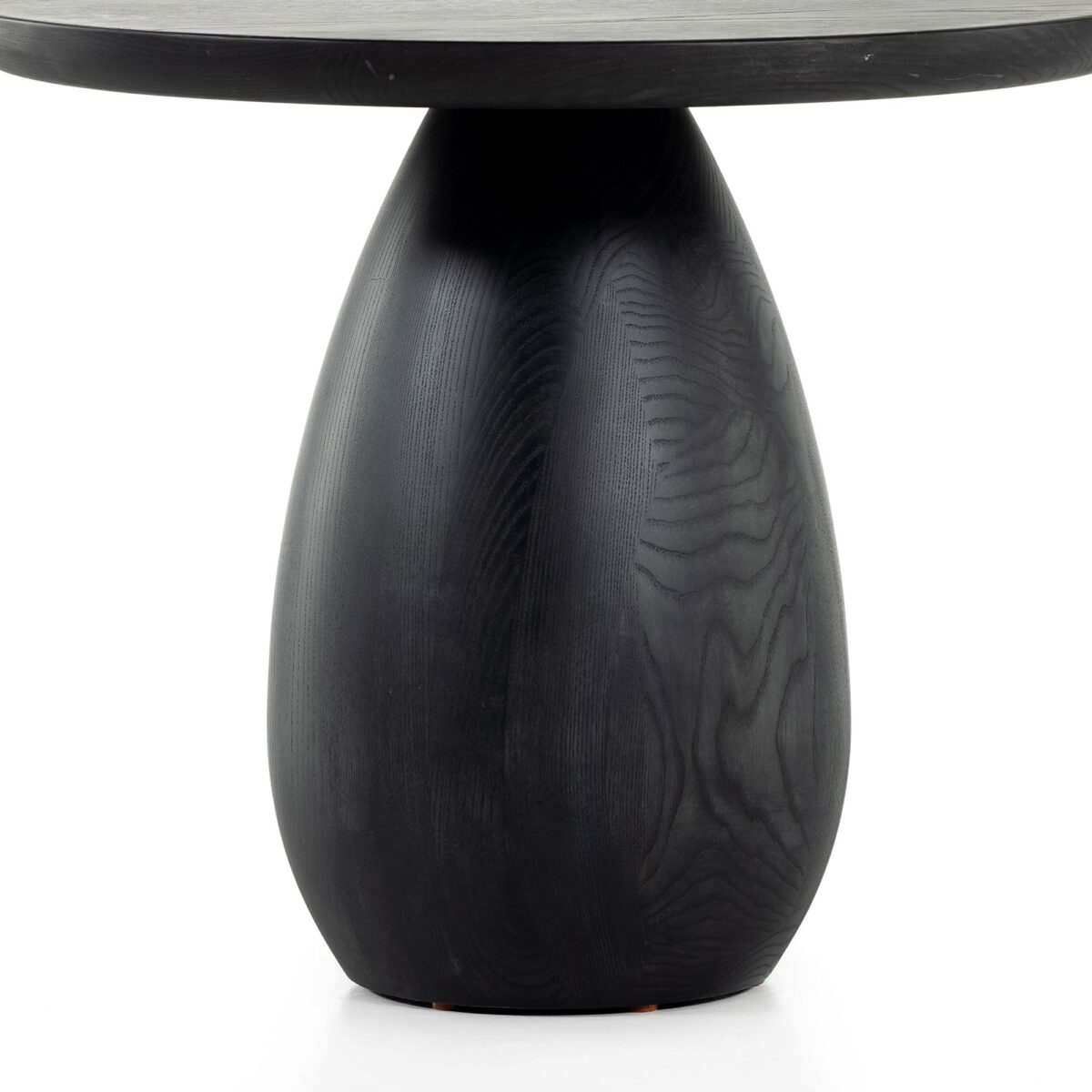 Nara Orb Base Side Table - Black Finish - Image 4