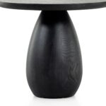 Nara Orb Base Side Table - Black Finish - Image 4