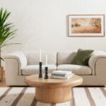 Ayu Round Coffee Table - Natural Finish - Image 5