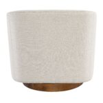 Aditya Swivel Base Chair - Beige Finish - Image 3
