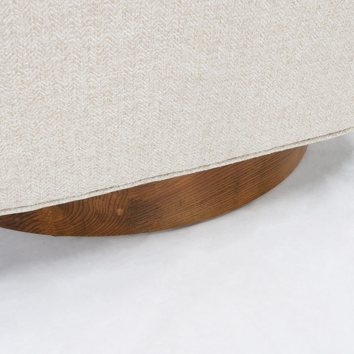 Aditya Swivel Base Chair - Beige Finish - Image 4