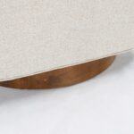 Aditya Swivel Base Chair - Beige Finish - Image 4