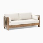 Nusantara Teak Outdoor Sofa - Beige Finish - Image 3