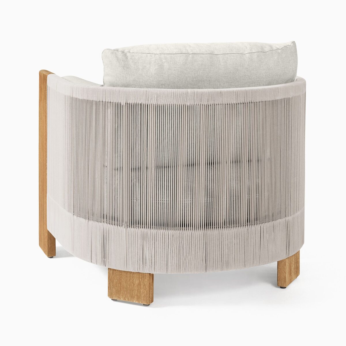 Nusantara Teak Outdoor Lounge Chair - Beige Finish - Image 3