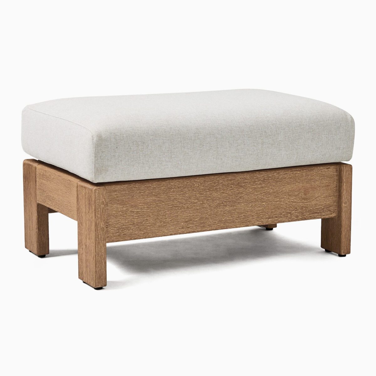 Nusantara Teak Ottoman - Natural Finish - Image 1
