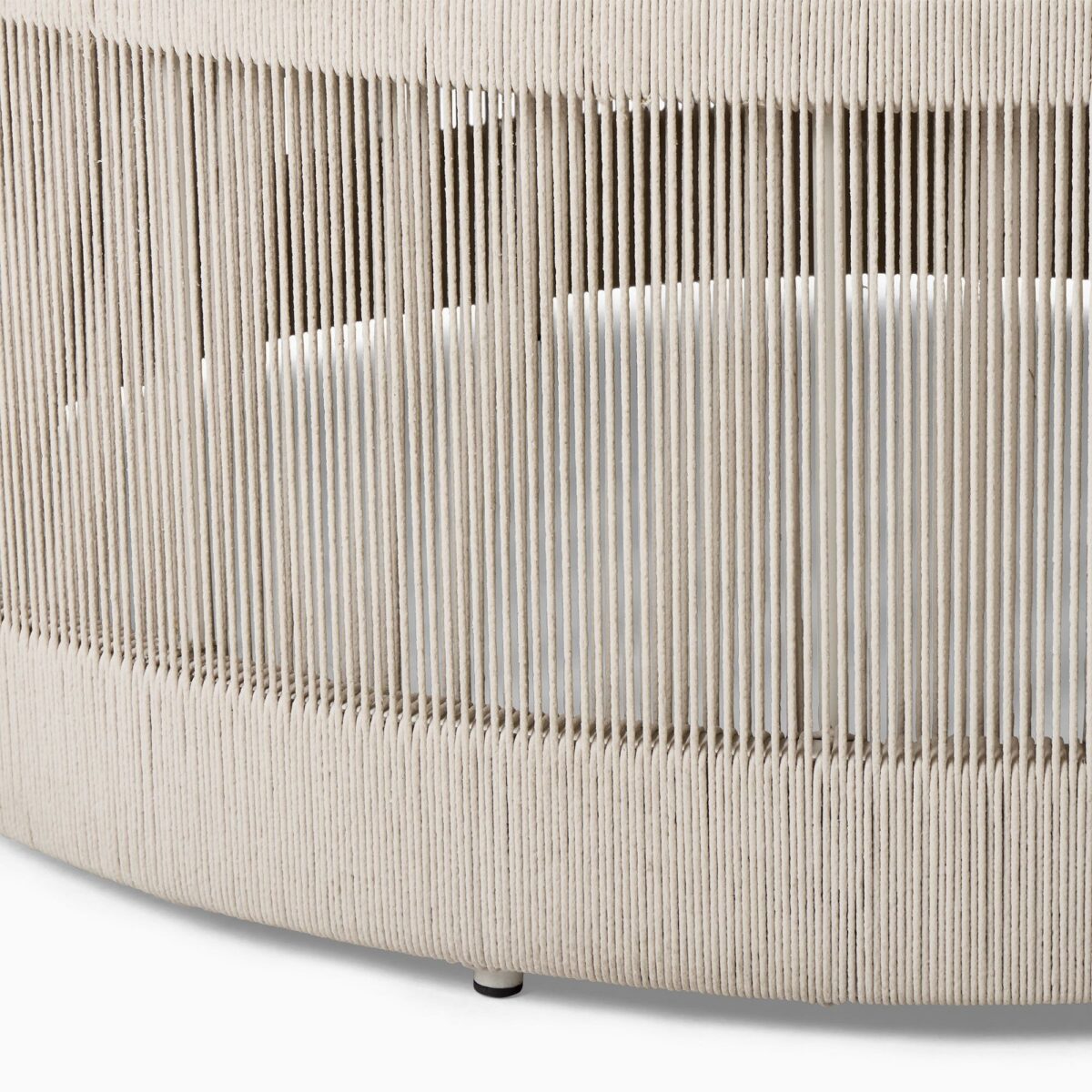 Laras Outdoor Round Coffee Table - Natural Finish - Image 3