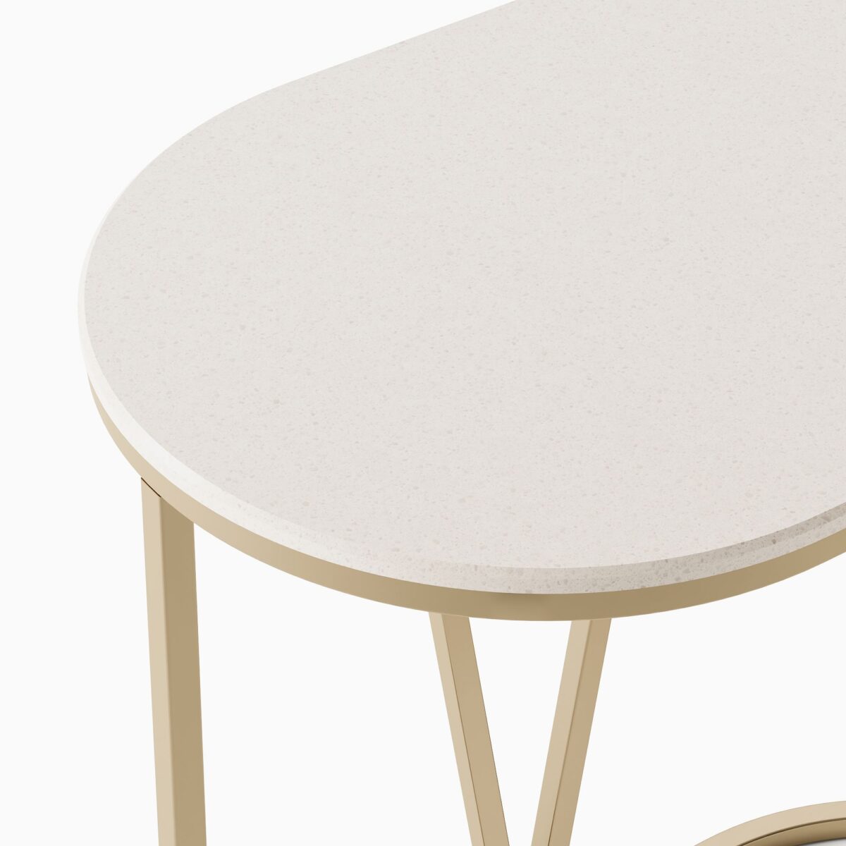 Kartika C-Shaped Side Table - Quartz Finish - Image 2