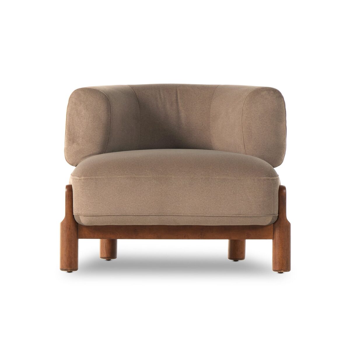 Dewi Parawood Lounge Chair - Brown Finish - Image 2