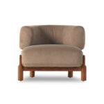 Dewi Parawood Lounge Chair - Brown Finish - Image 2