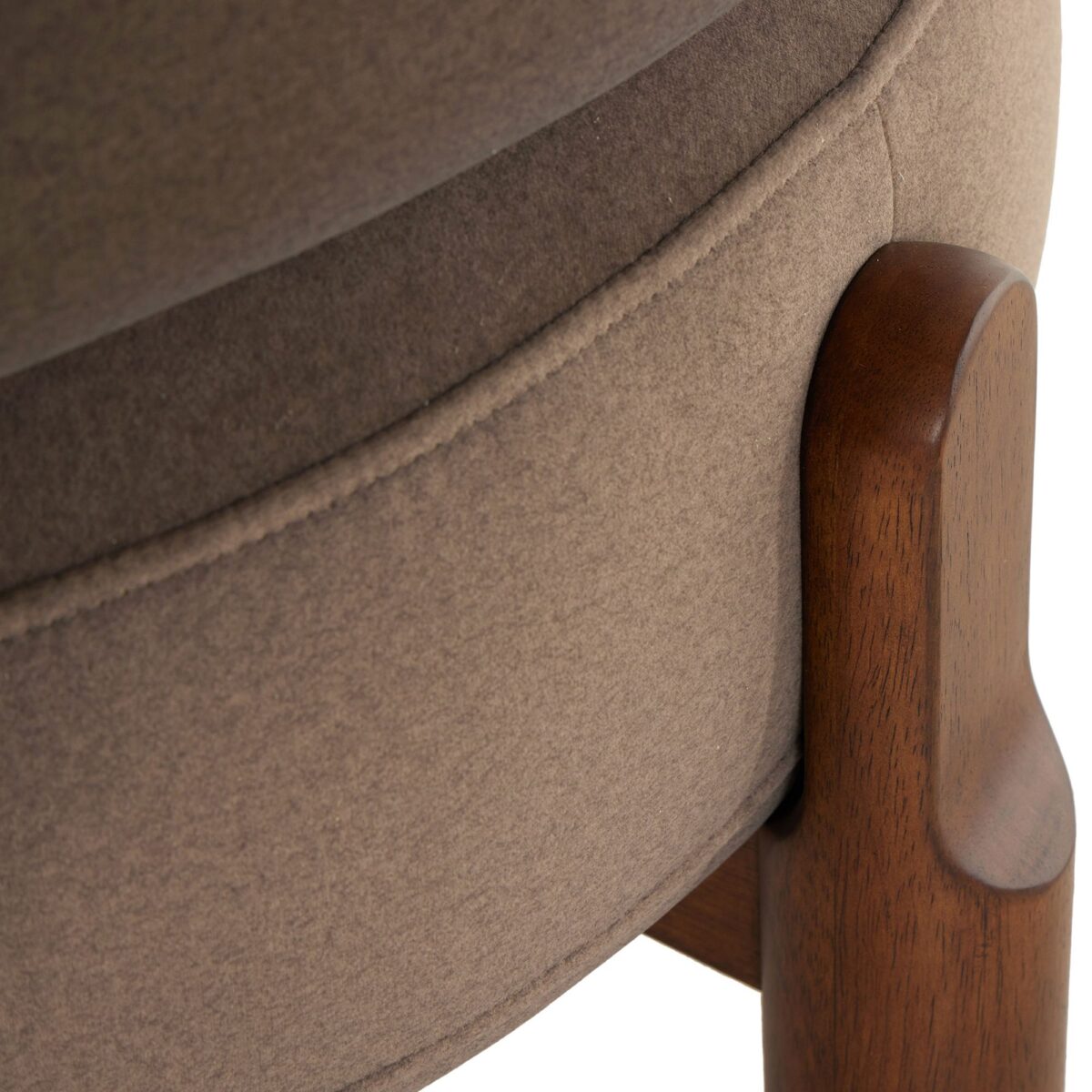 Dewi Parawood Lounge Chair - Brown Finish - Image 6
