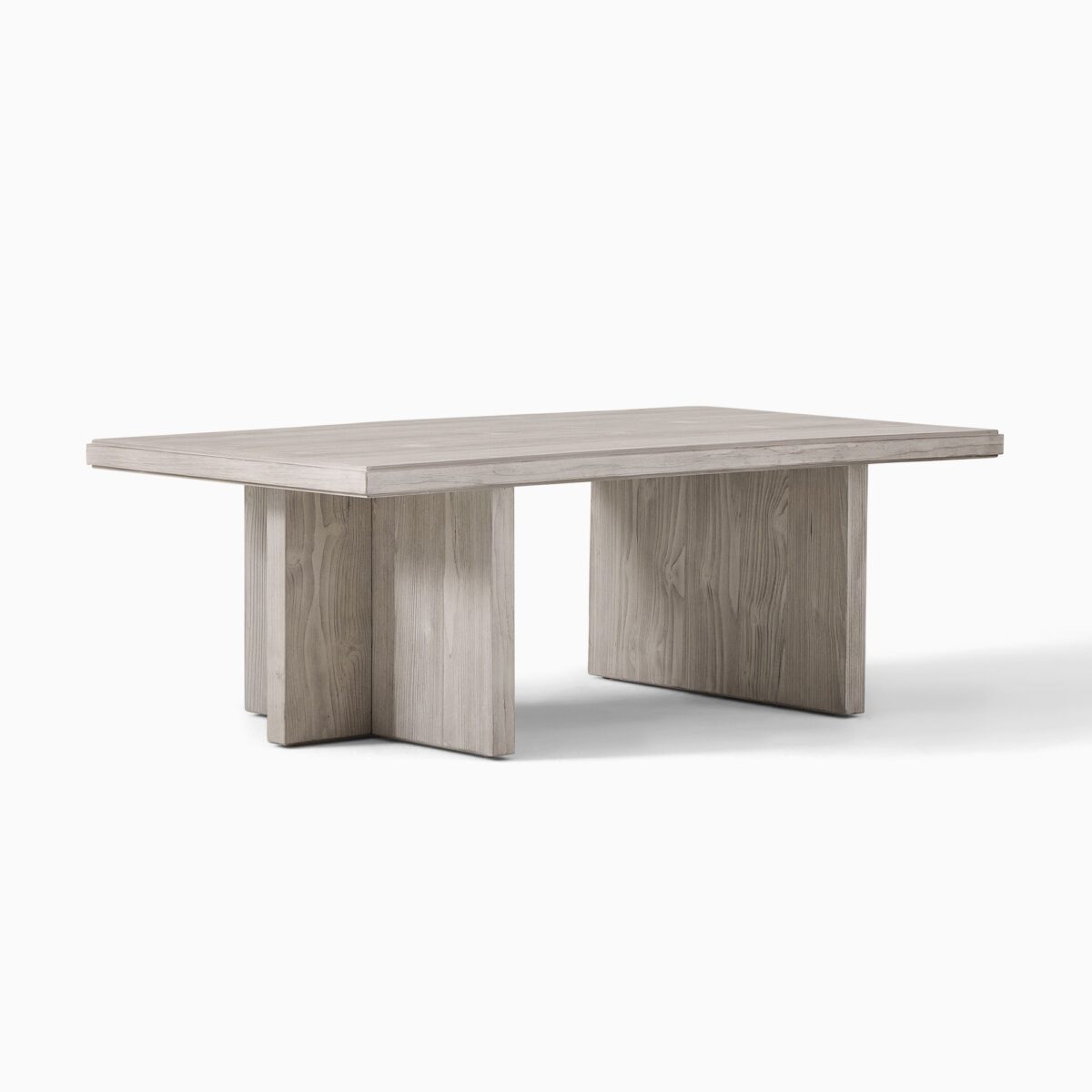 Santa Rosa Rectangle Coffee Table - Weathered Oak Finish - Image 4