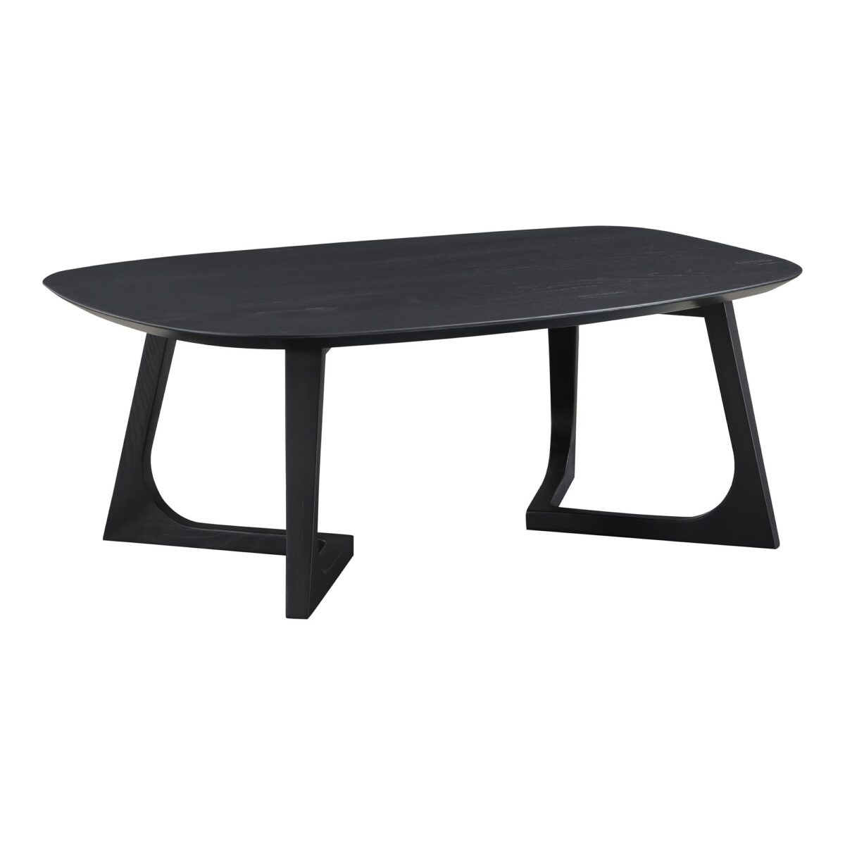 sculptural-solid-wood-oval-coffee-table-42-xl (1) Sinta Oval Coffee Table - Black Finish - Image 1