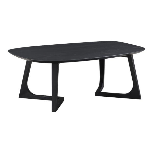 Sinta Oval Coffee Table - Black Finish
