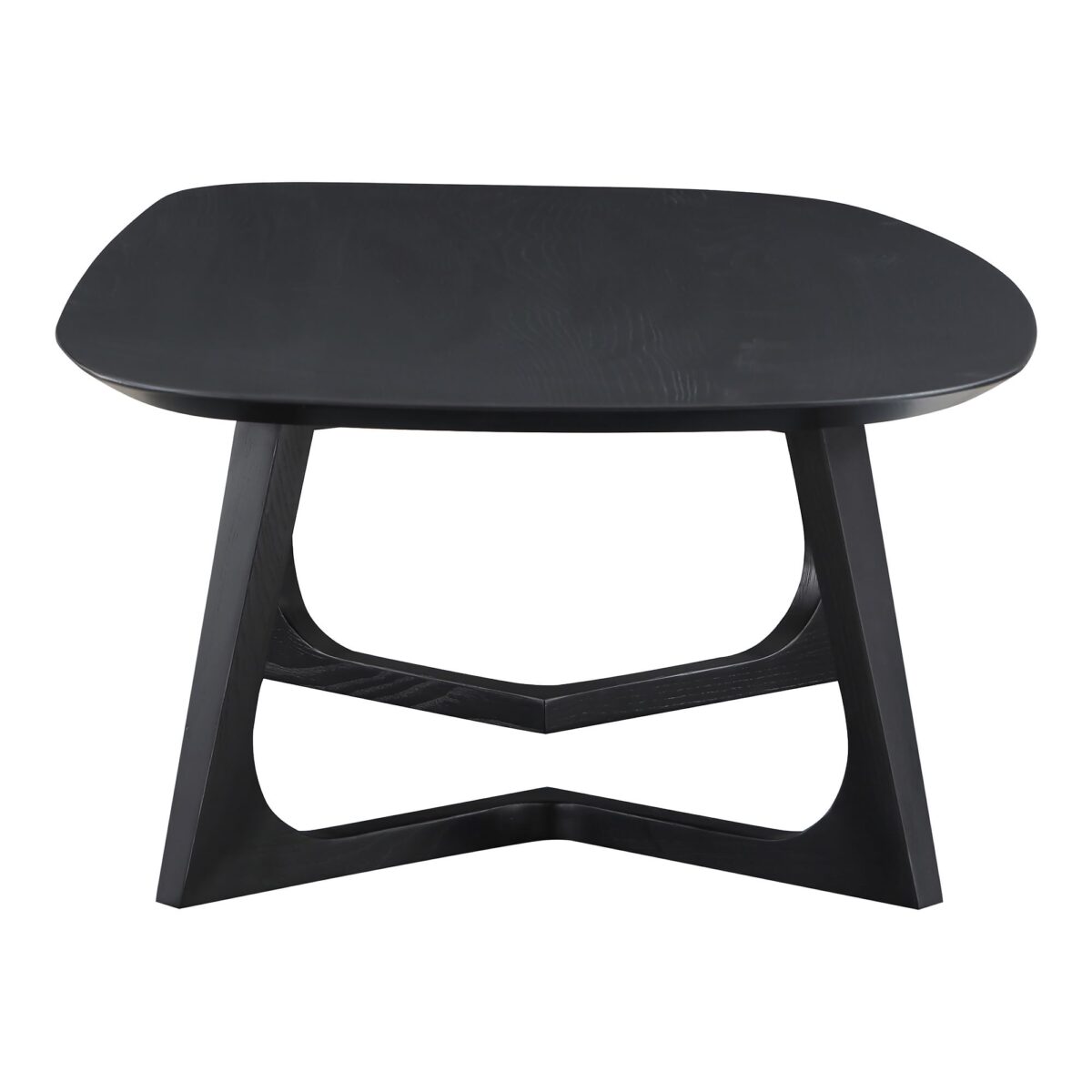 Sinta Oval Coffee Table - Black Finish - Image 3