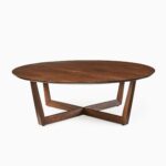 Kartini Teak Round Coffee Table - Mahogany Finish