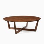 Kartini Teak Round Coffee Table - Mahogany Finish - Image 3