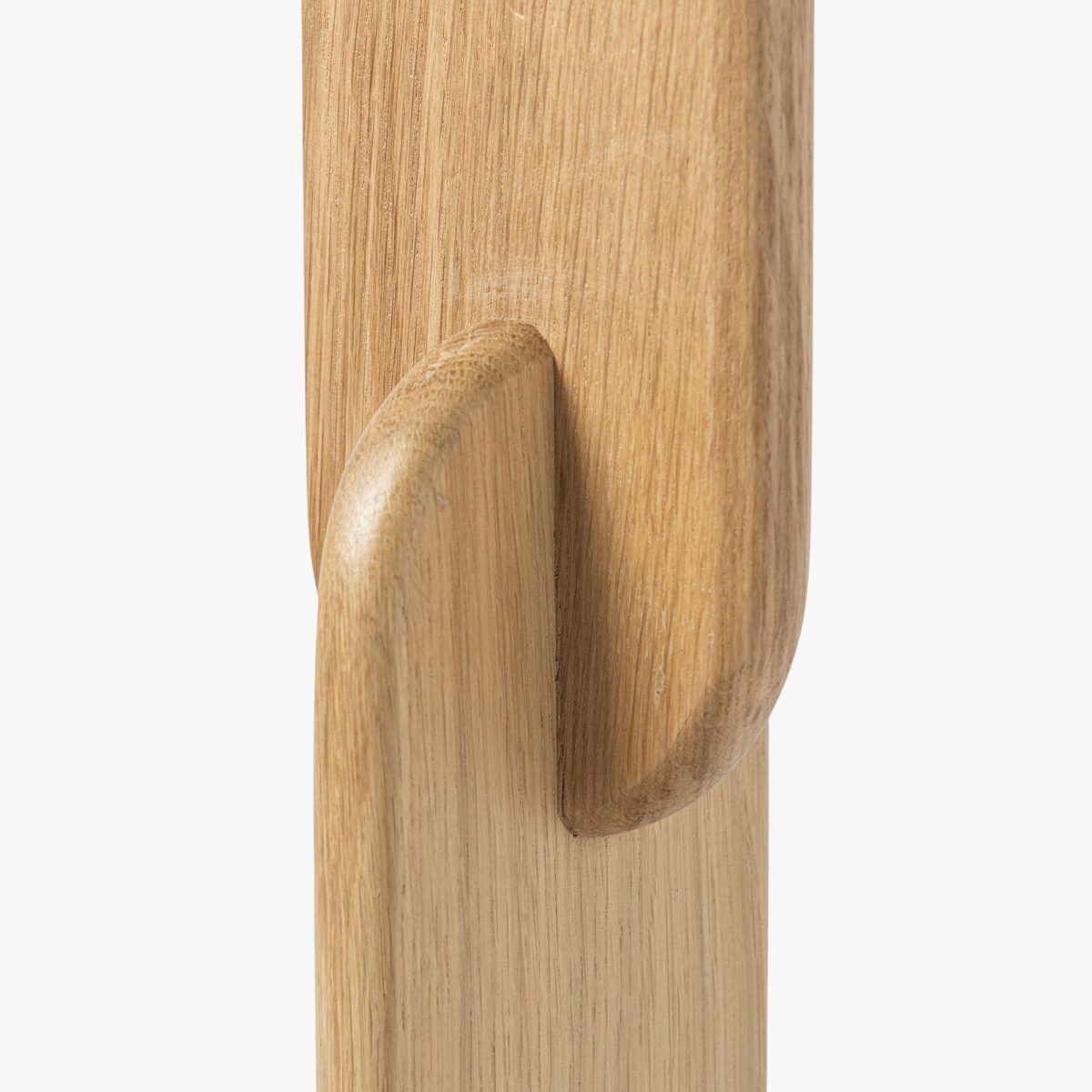 Citra Marble Side Table - Natural Oak Finish - Image 2