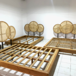 Bulan Teak Rattan Bed Frame - Natural - Image 5